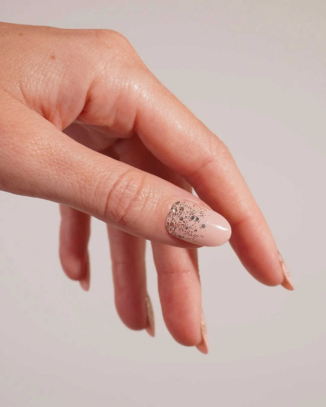Gold Glitter Ombre Strisce in Gel UV - Image 3