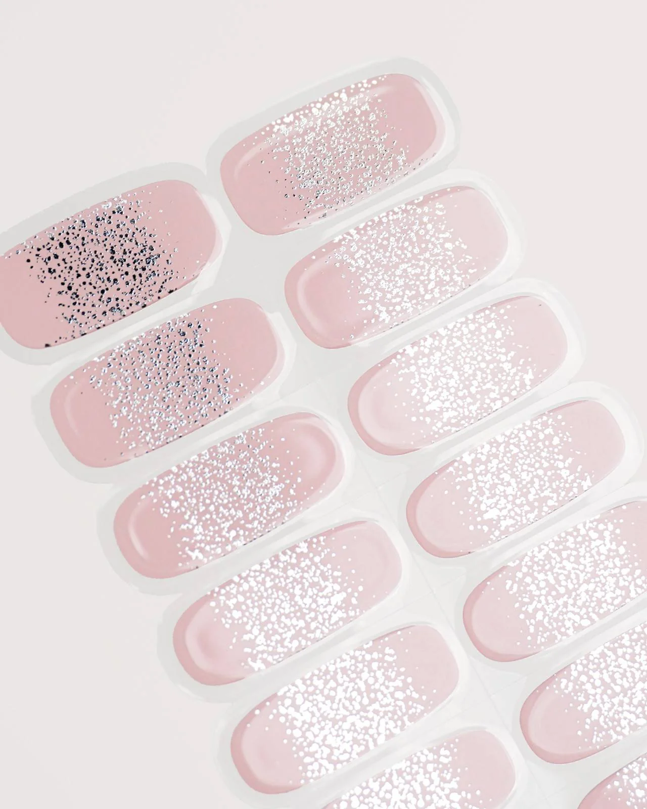 Silver Glitter Ombre Strisce in Gel UV - Image 5