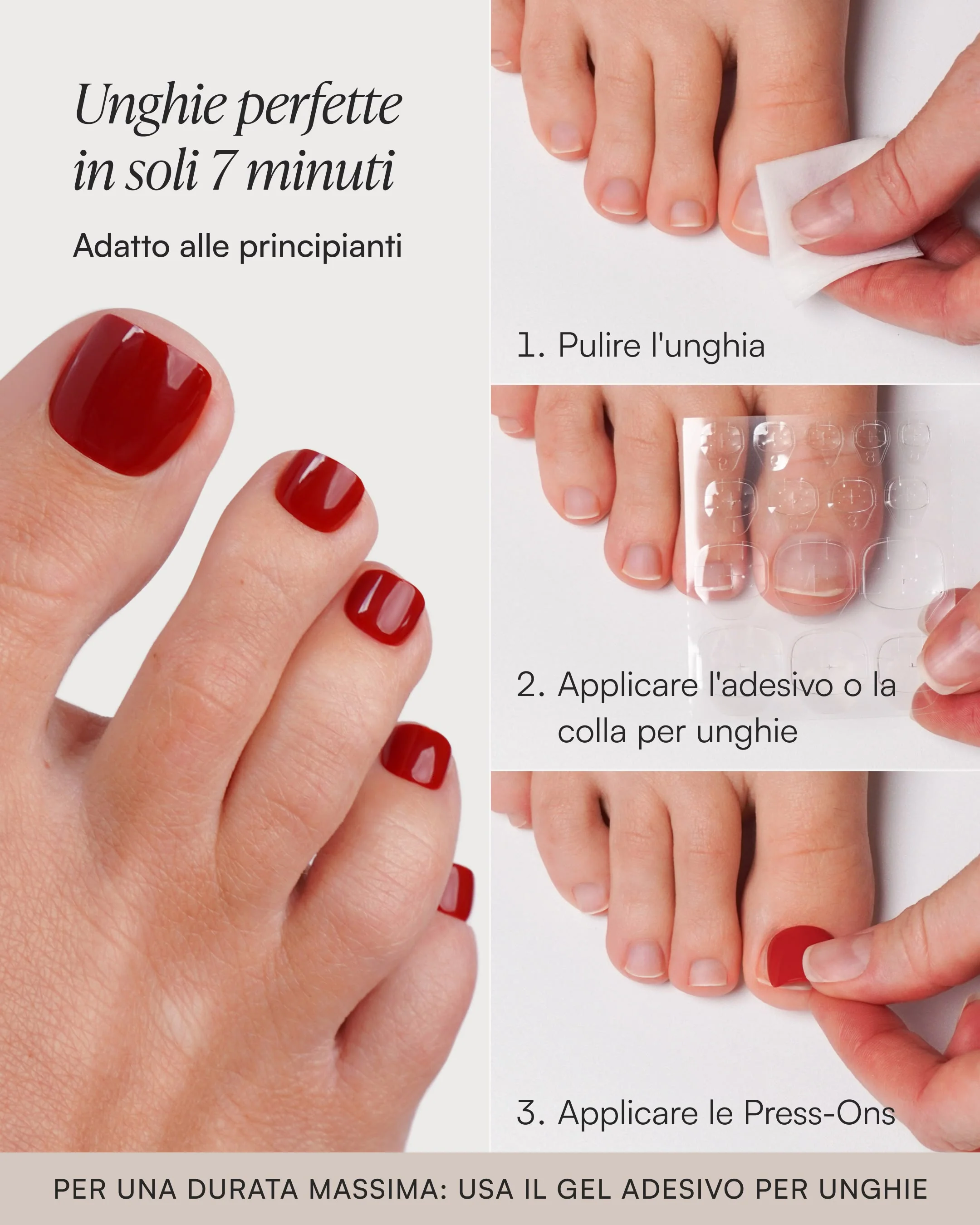 Ballerina Pedicure Press Ons in Soft Gel - Image 7