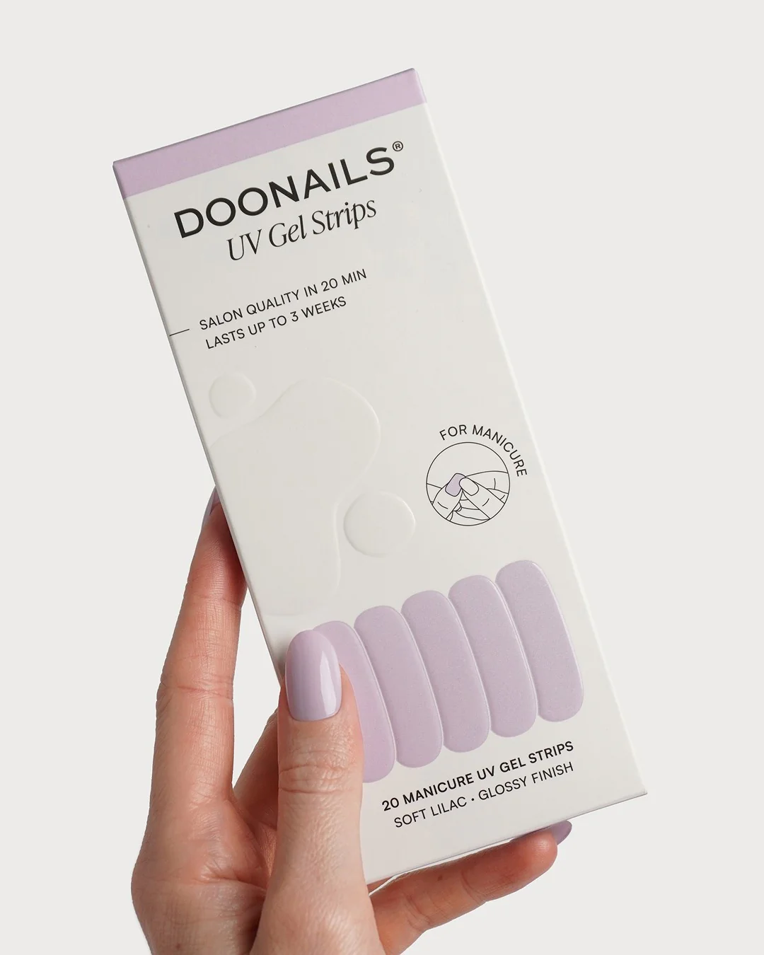Soft Lilac Strisce in Gel UV - Image 3